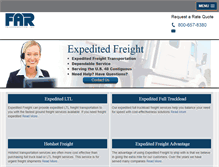 Tablet Screenshot of expedited-freight.com